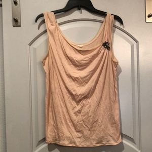 Jcrew apricot rhinestone tank. GUC!